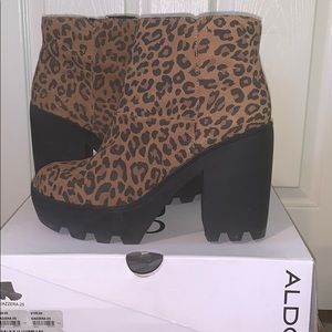 Cheetah print bootie